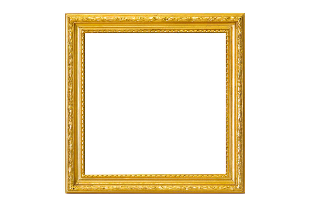 金色の絵画の額縁
