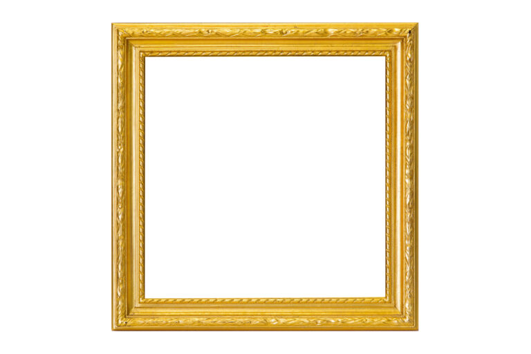 金色の絵画の額縁